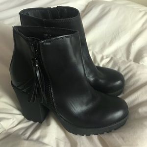 Madden Girl Black Heel Boots